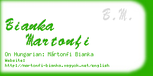 bianka martonfi business card