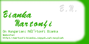 bianka martonfi business card